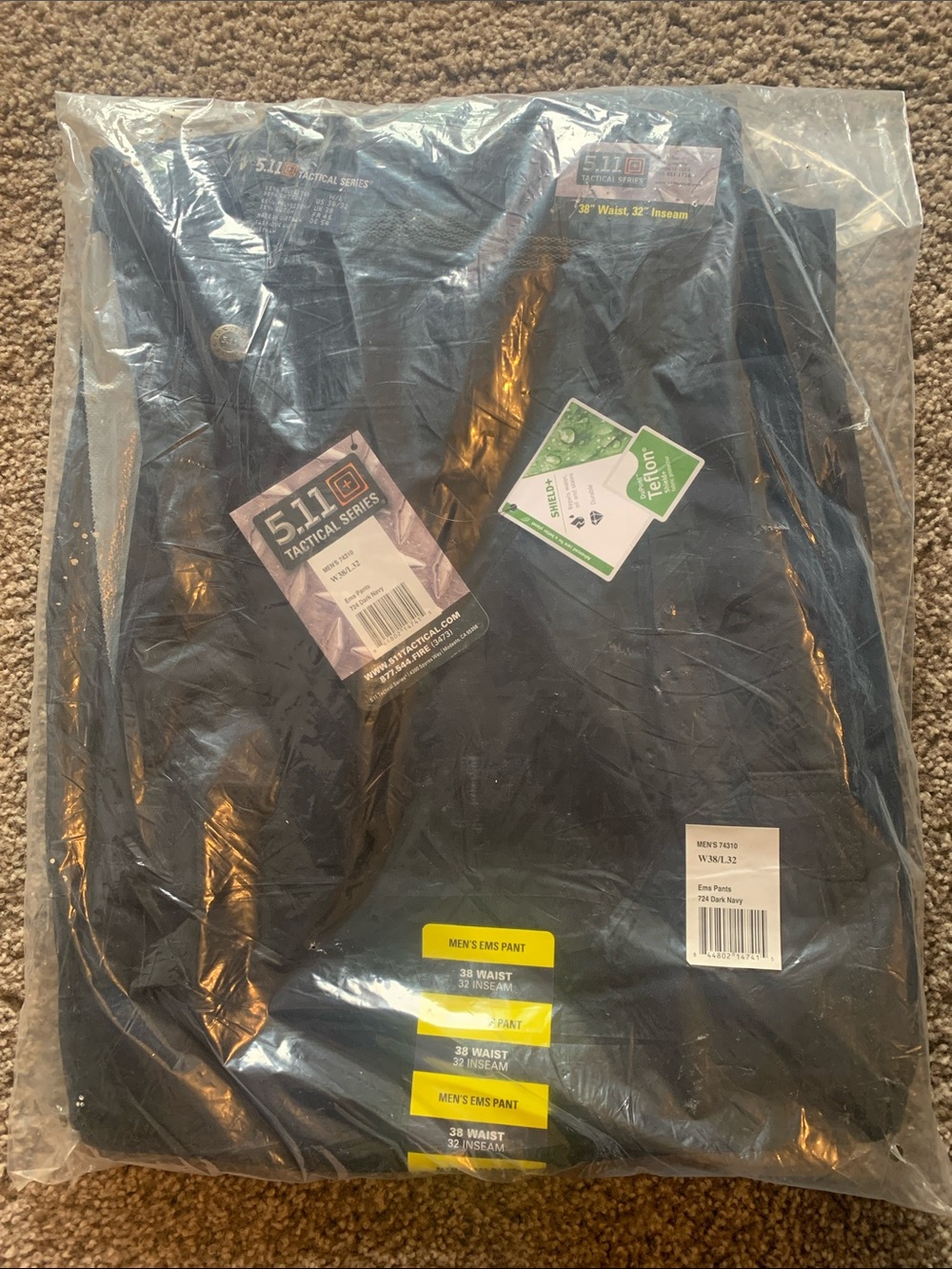 5.11 Tactical Men's EMS Pant - dark Navy Blue. 38x32. - Picture 2 of 5